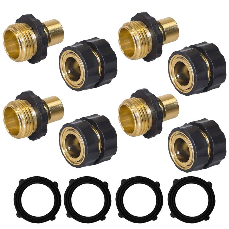 3/4" Garden Hose Quick Connectors