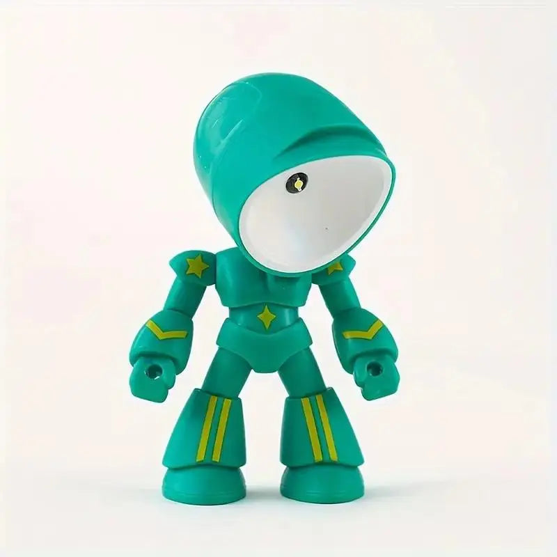 Mini Robot Magnetic Night Light – Adjustable LED Lamp