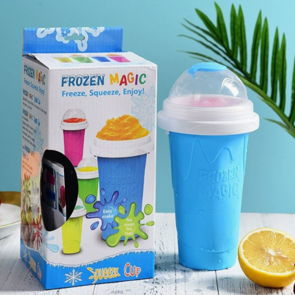 Frozen Magic Slushy Maker Cup – Reusable Silicone Instant Slushie Cup