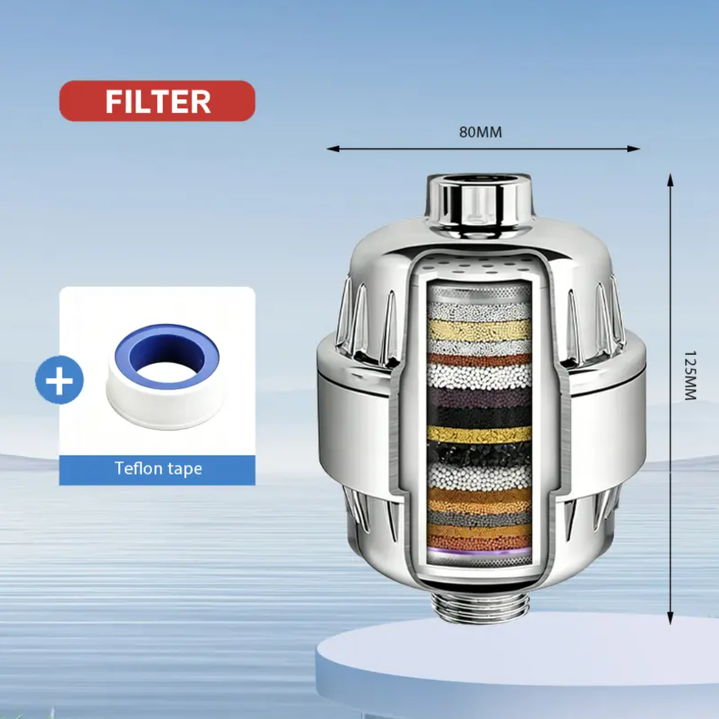 6-Mode High Pressure Shower Head Set with Hose & Holder