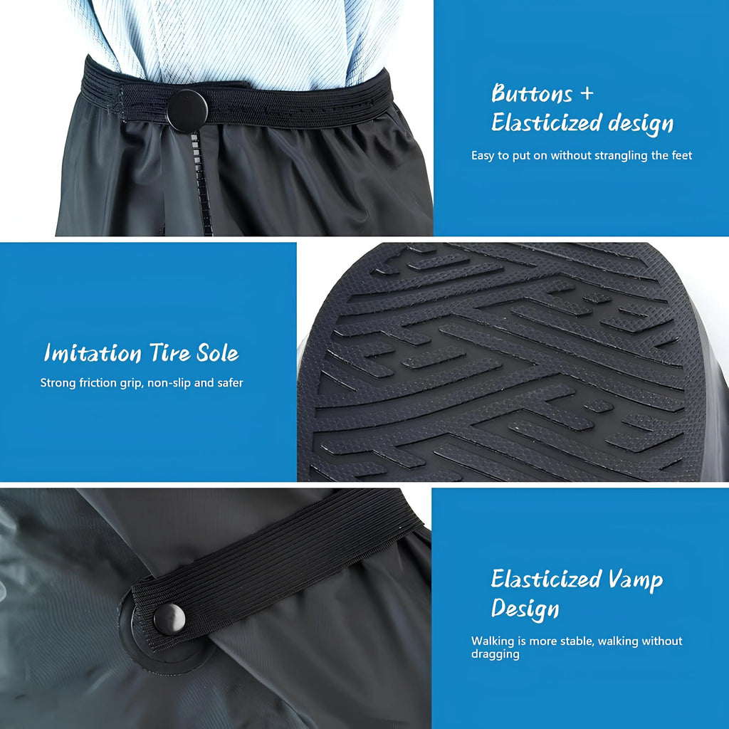 Waterproof Rain Shoe Covers – Reusable Non-Slip Overshoes