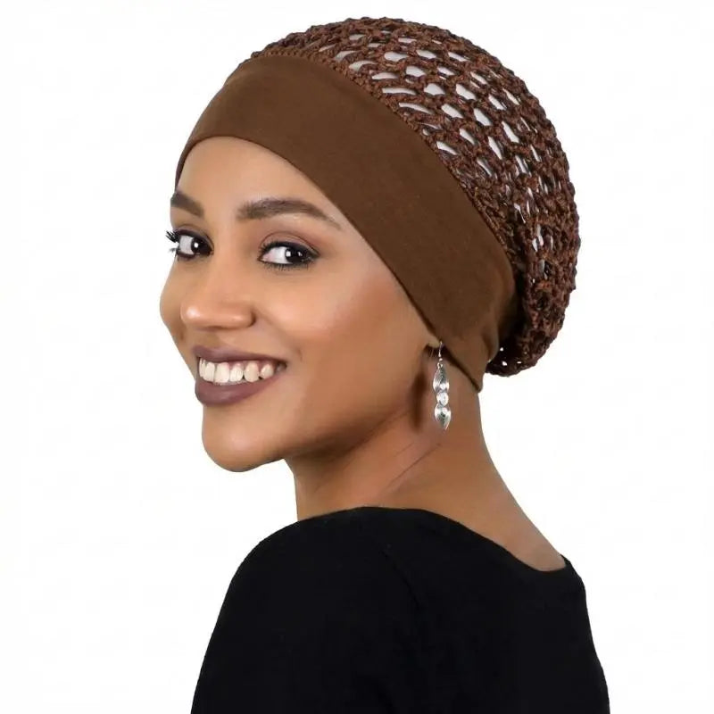 3-Pack Stretchy Wide-Edge Hair Bonnets for Sleeping