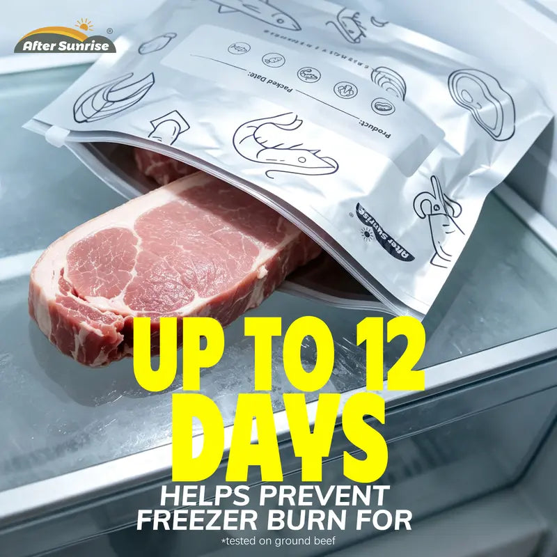 Reusable Freezer Storage Bags – Resealable Food Pouches