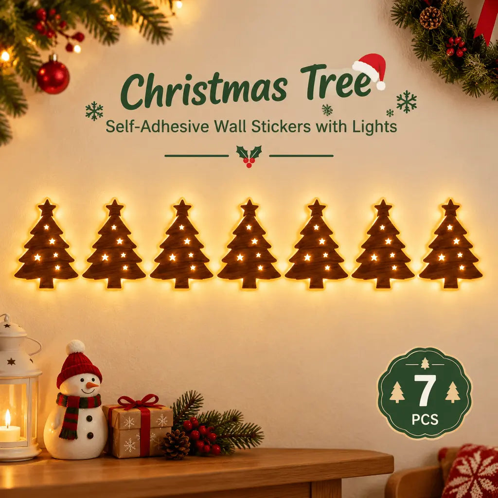 Lighted Santa & Reindeer Christmas Wall Decor