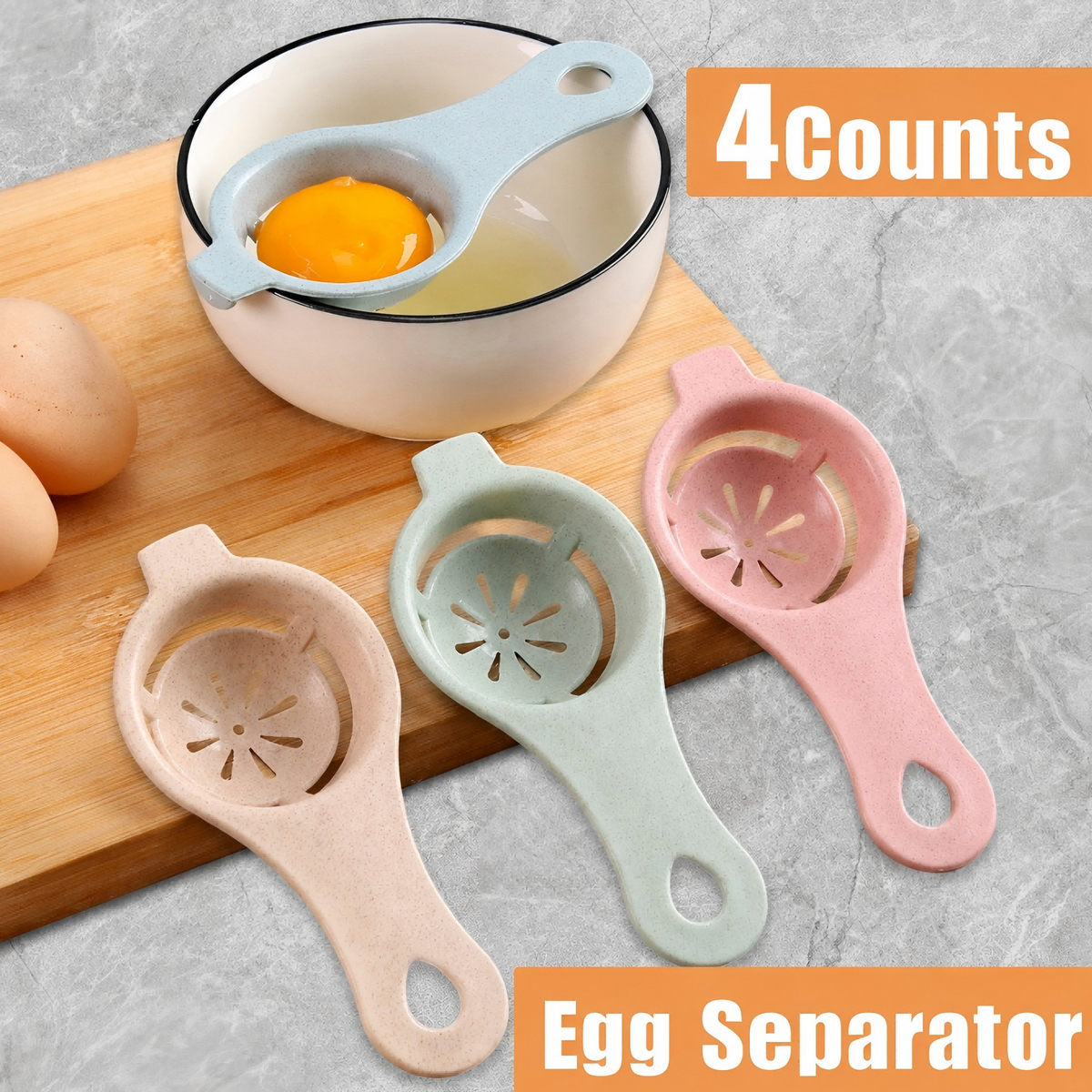 Egg Yolk Separator Set – Easy Egg White Filter