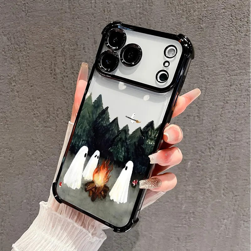 Ghost Campfire Phone Case for iPhone
