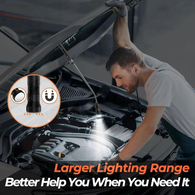 Telescopic Magnetic Pickup Tool with LED Light – Flexible & Extendable