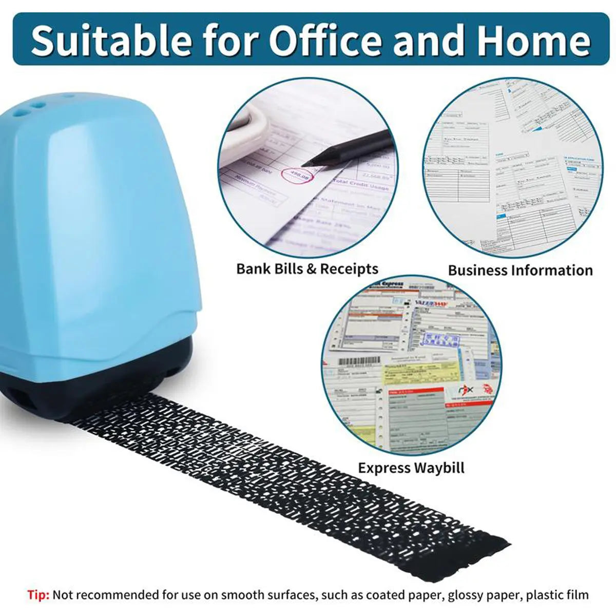 Confidential Privacy Roller Stamp for Personal Information