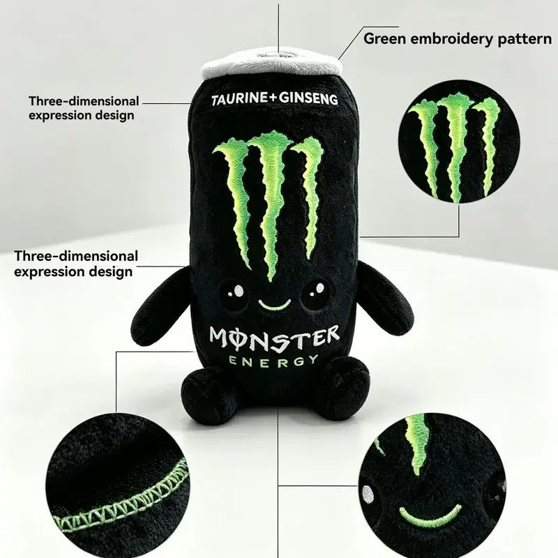Energy Drink Can Plush Toy – Cute Soft Stuffed Gift