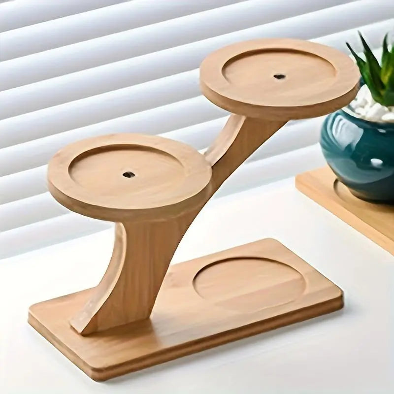 Bamboo Multi-Tier Plant Stand – Desktop Succulent Pot Holder