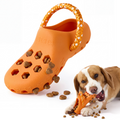 Clog-Shaped Dog Treat Dispensing Toy – Interactive Rubber Chew Toy for Puppies & Small Dogs