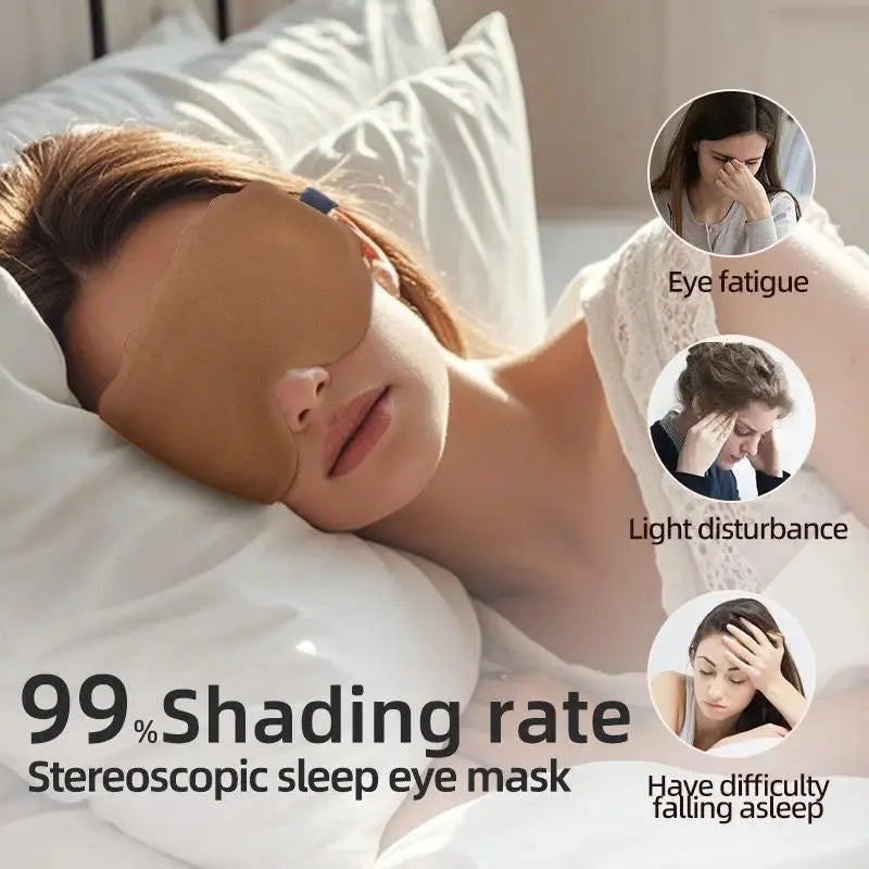 3D Contoured Blackout Sleep Mask