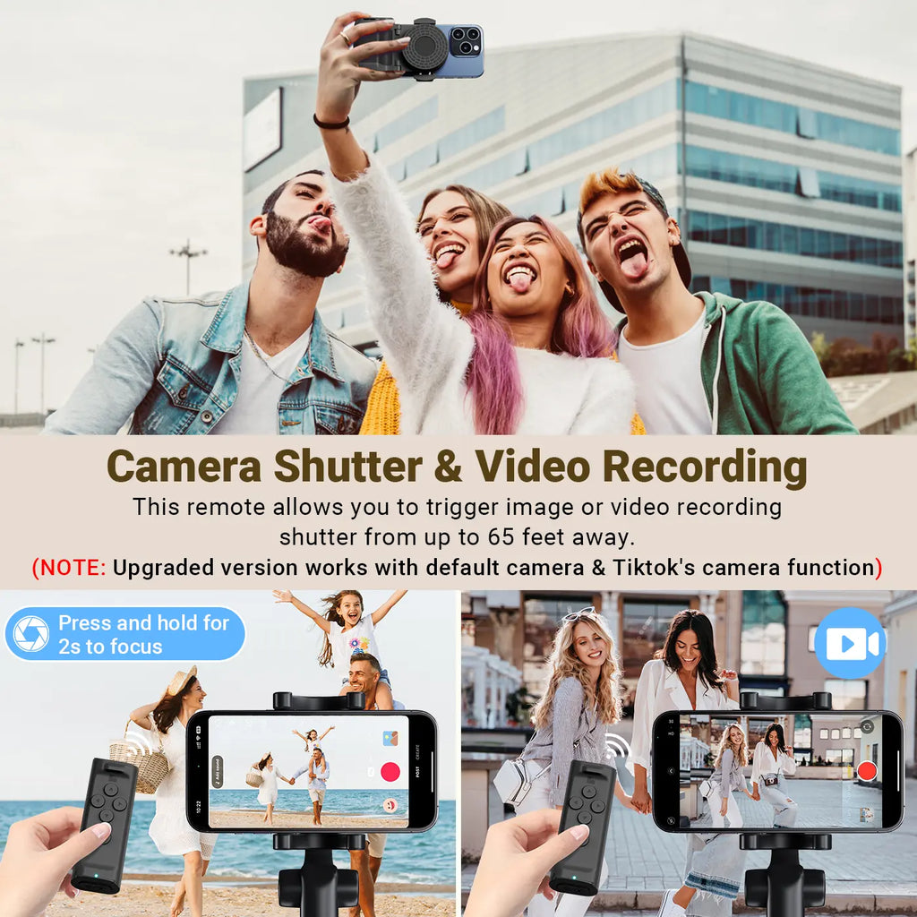 Wireless Phone Scroller Stand – Remote Page Turner & Camera Shutter