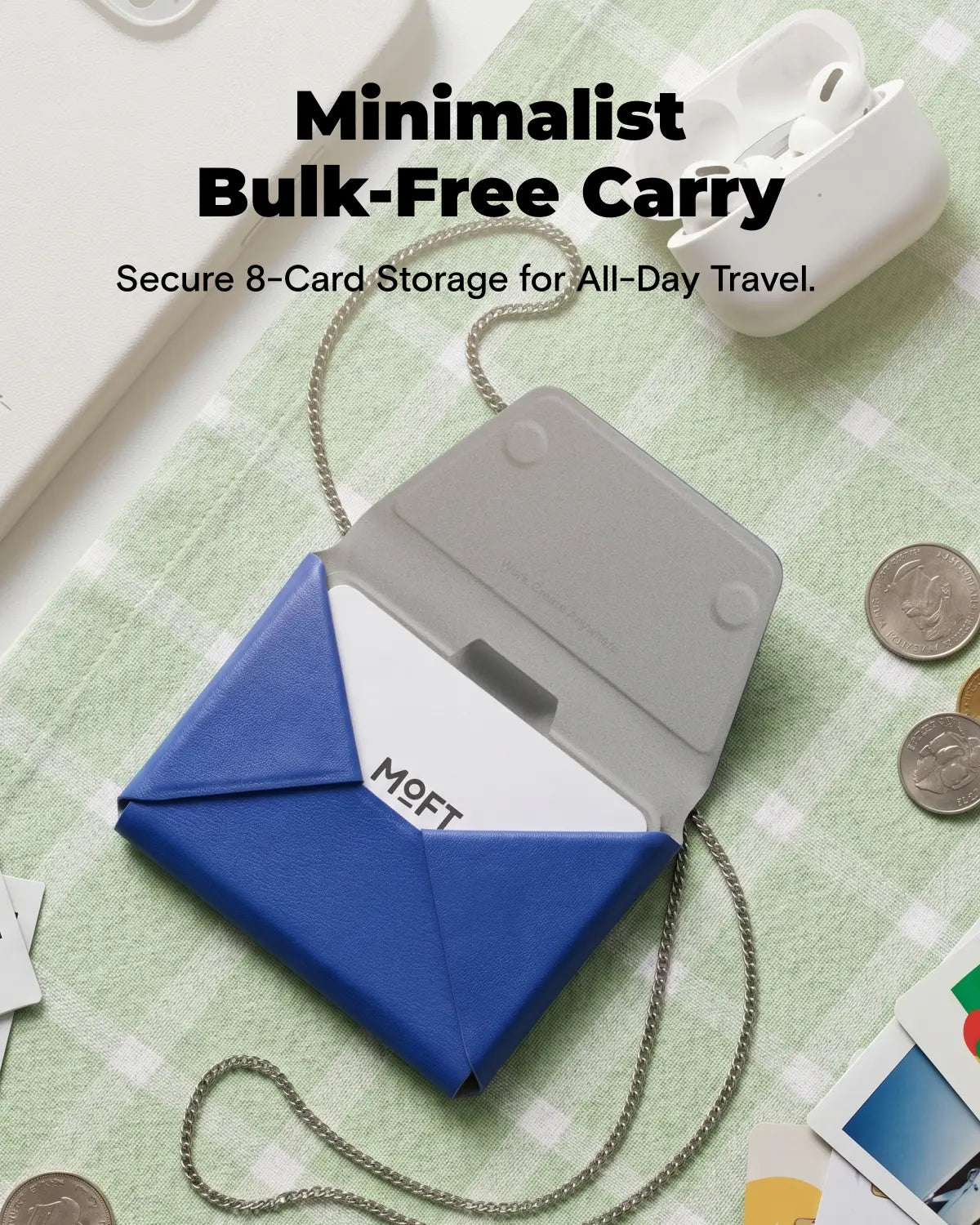 MagSafe Wallet Stand – Slim Magnetic Card Holder with Kickstand, RFID Blocking Wallet