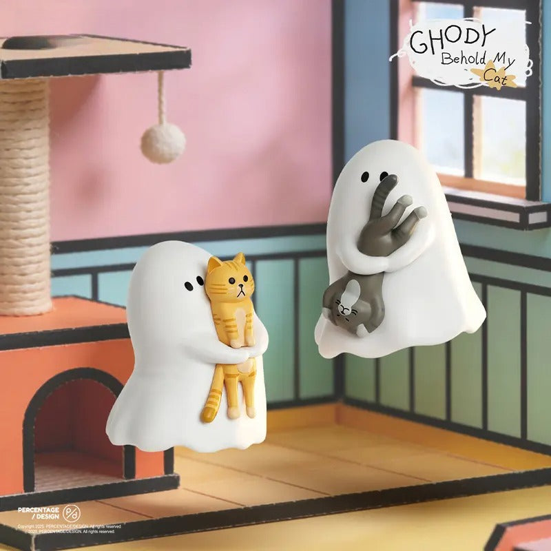 Cute Ghost & Cat Blind Box – Kawaii Collectible Figurine