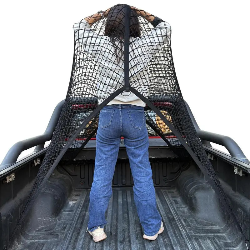 Heavy-Duty Elastic Truck Bed Cargo Net