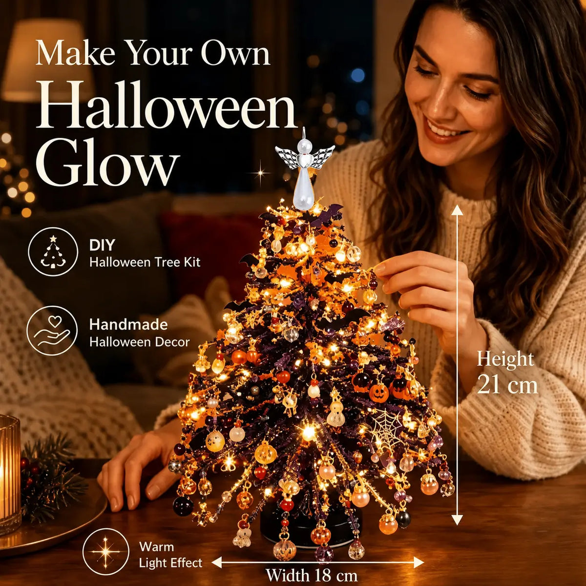 DIY Beaded Christmas Tree Kit – Crystal Holiday Craft Set