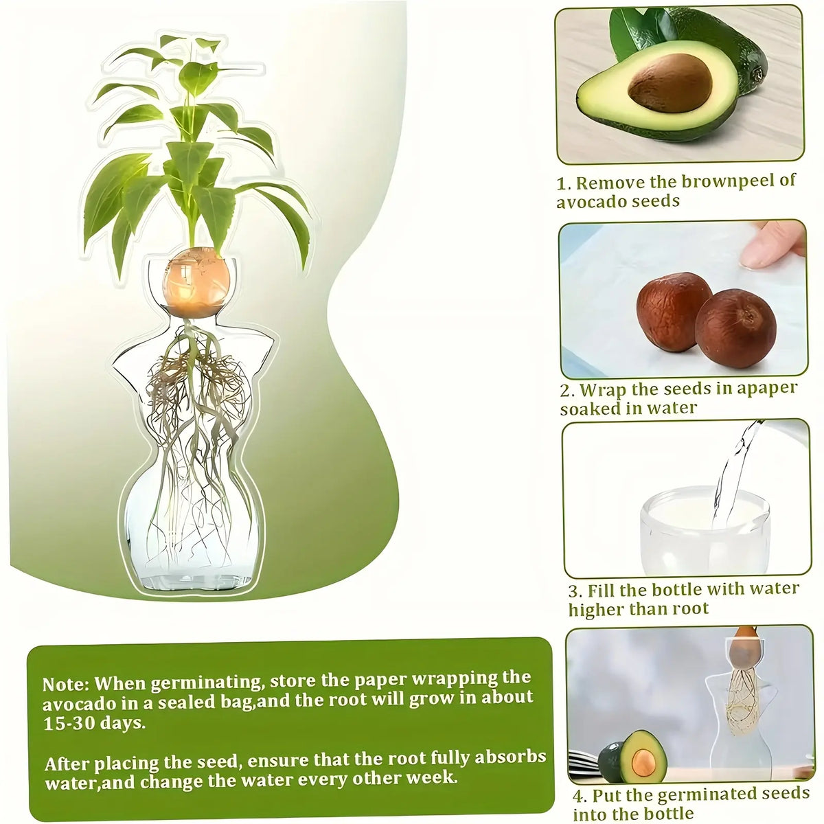 Female Silhouette Glass Propagation Vase
