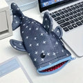 Cute Shark Pencil Case | Animal Shape Zipper Pencil Bag for Kids & Students