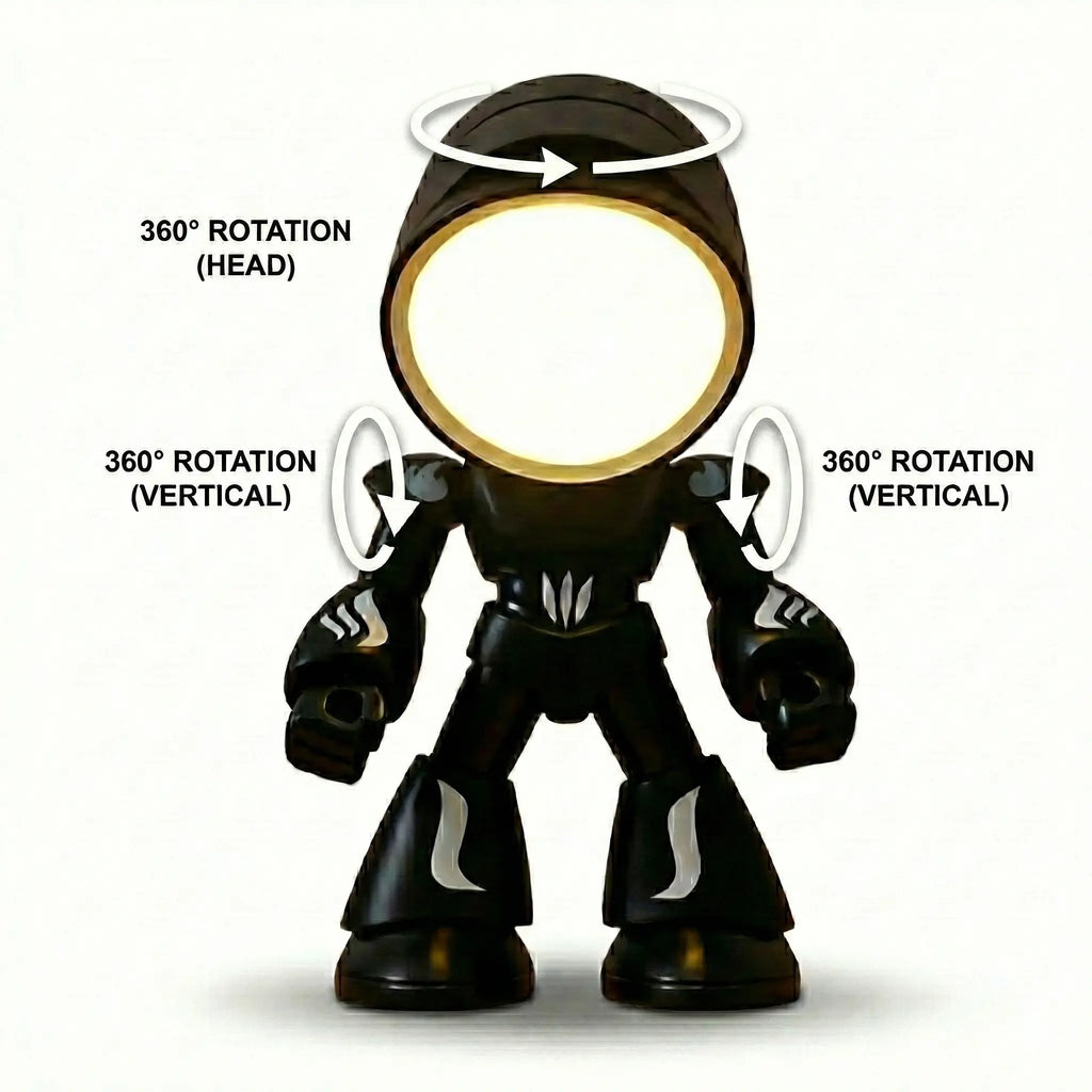 Mini Robot Magnetic Night Light – Adjustable LED Lamp