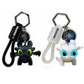 Cute Mini Dragon Keychain with Glowing Eyes & Moving Wings