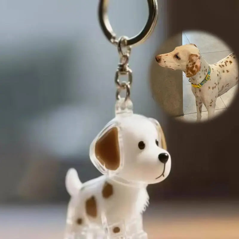 Dog Fur Keepsake Keychain – Pet Hair Memory Charm