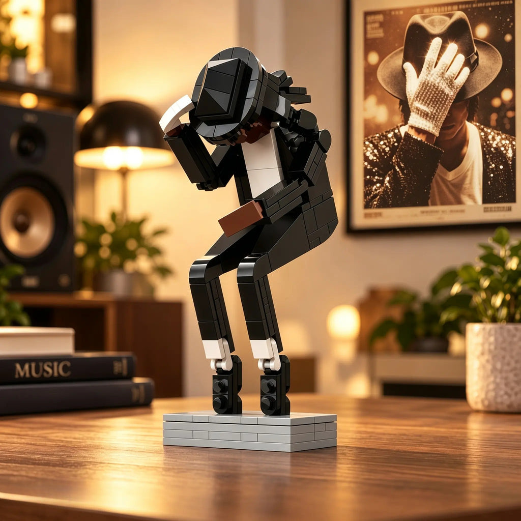 Iconic Pop Dance Pose Building Block Figure