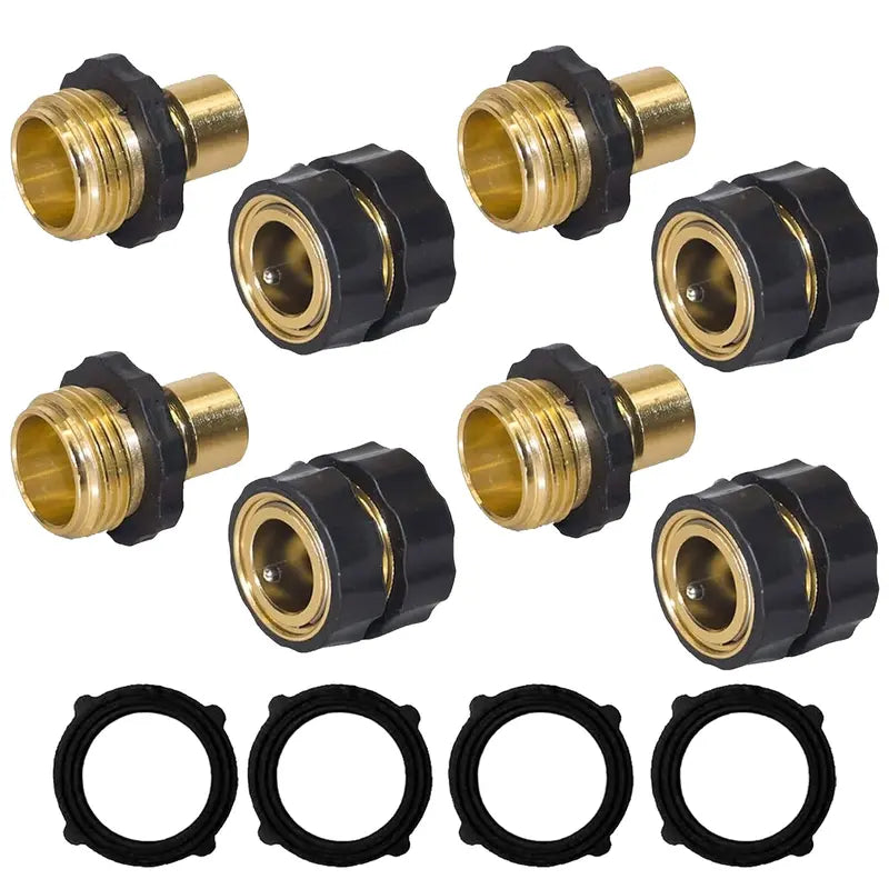 3/4" Garden Hose Quick Connectors
