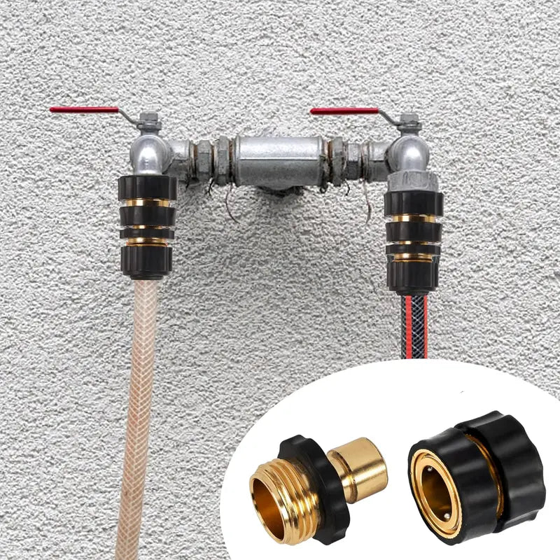 3/4" Garden Hose Quick Connectors
