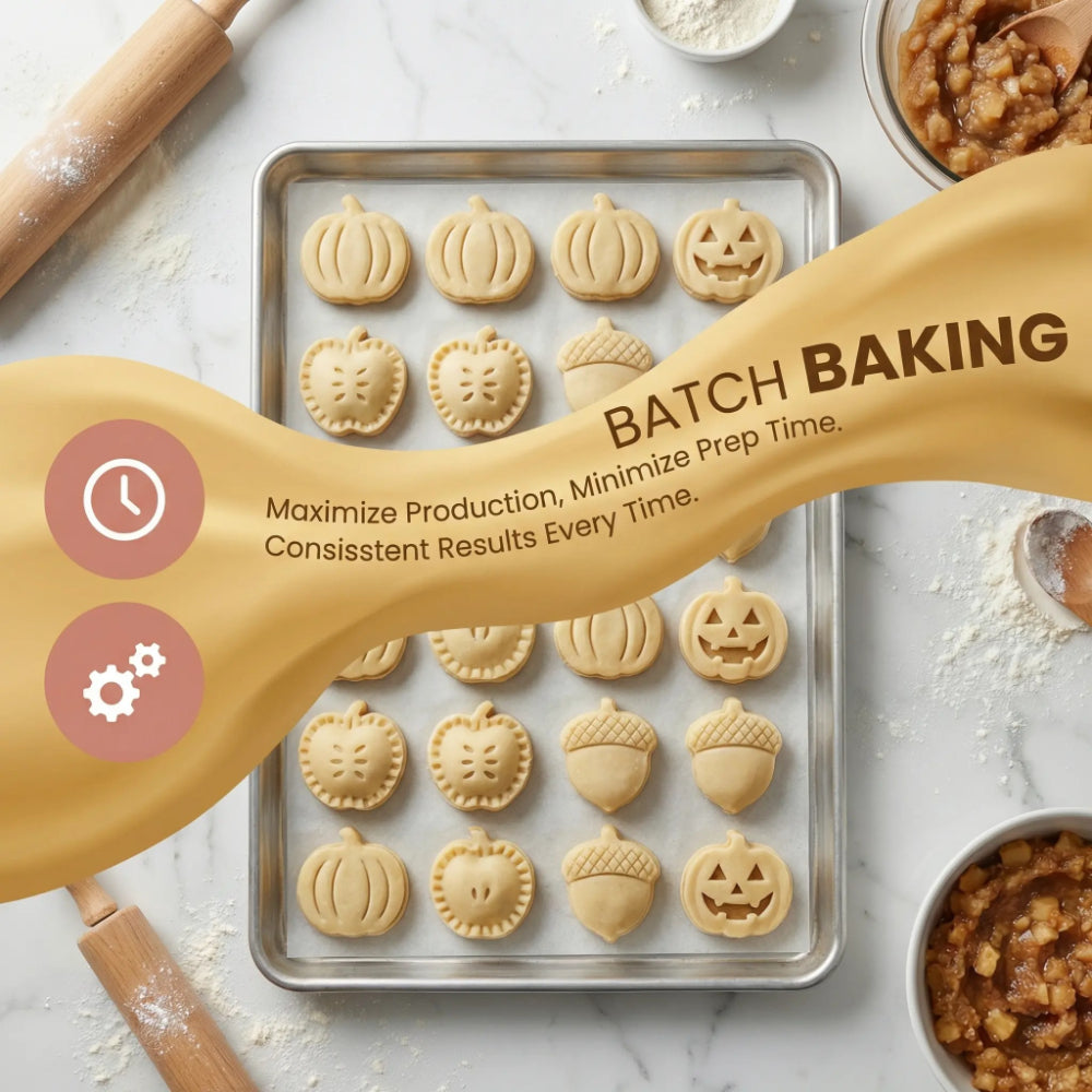 3-Pack Hand Pie Molds – Pumpkin & Holiday Baking Set