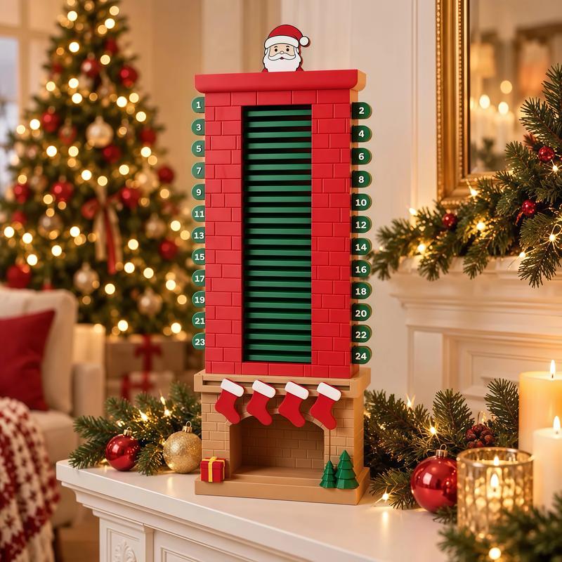 Santa Chimney 24-Day Christmas Countdown Calendar