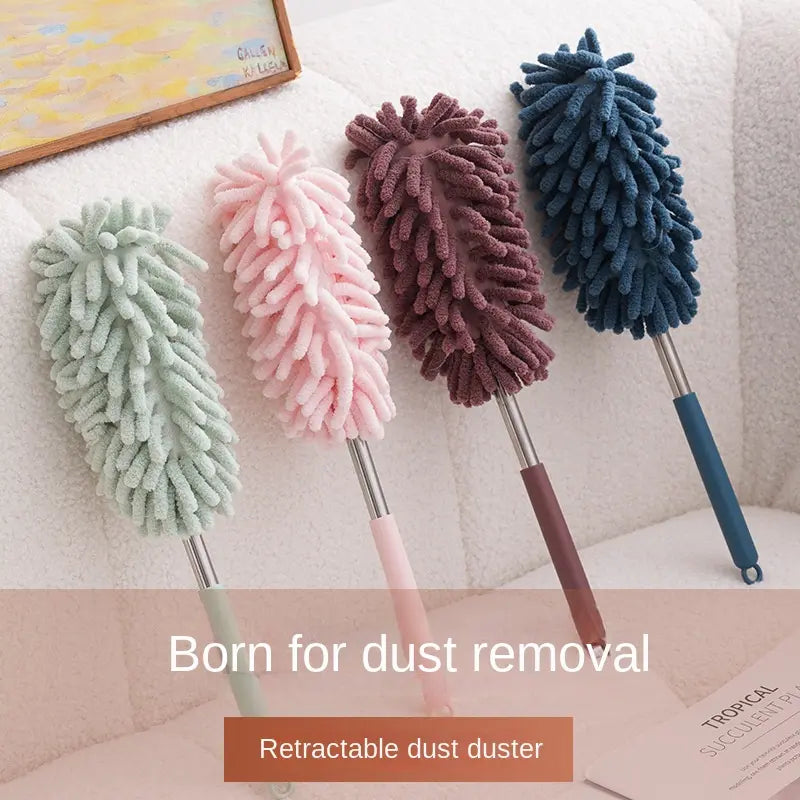 Retractable Microfiber Car Duster – Extendable Long Handle