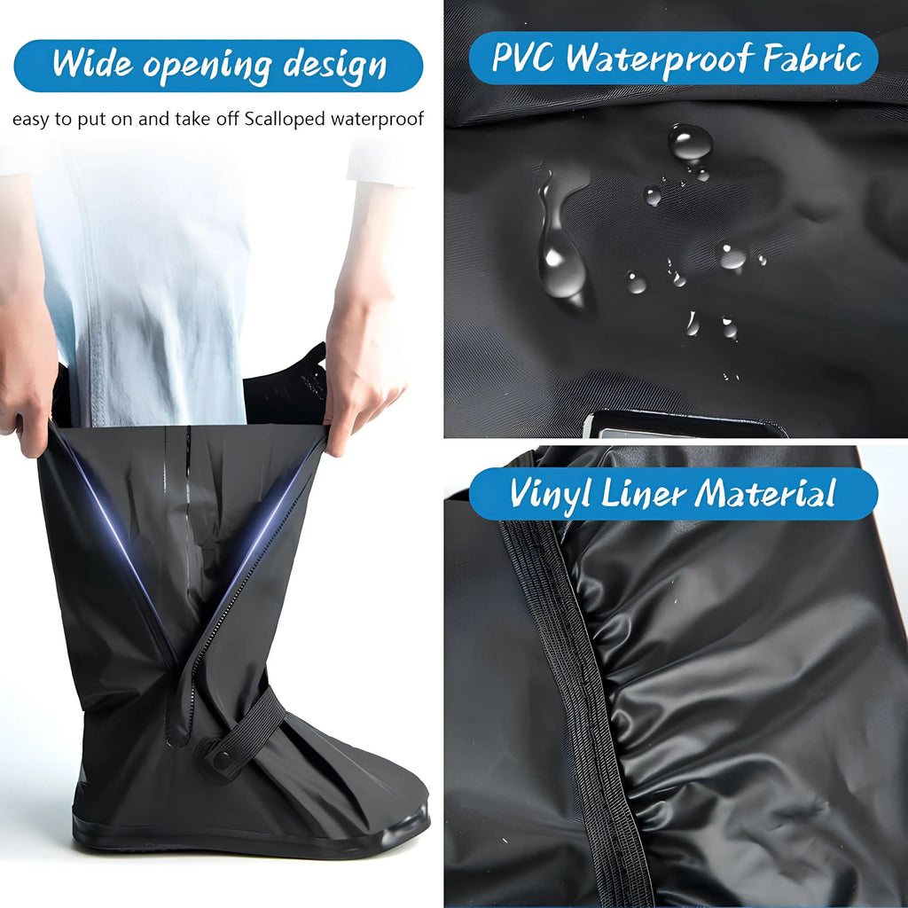 Waterproof Rain Shoe Covers – Reusable Non-Slip Overshoes