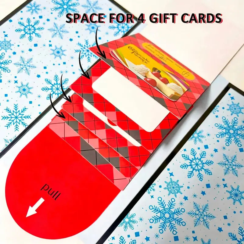Interactive Waterfall Pull-Tab Greeting Card