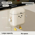 12L Wall Mounted Trash Can with Lid, Hanging Leakproof Waste Bin