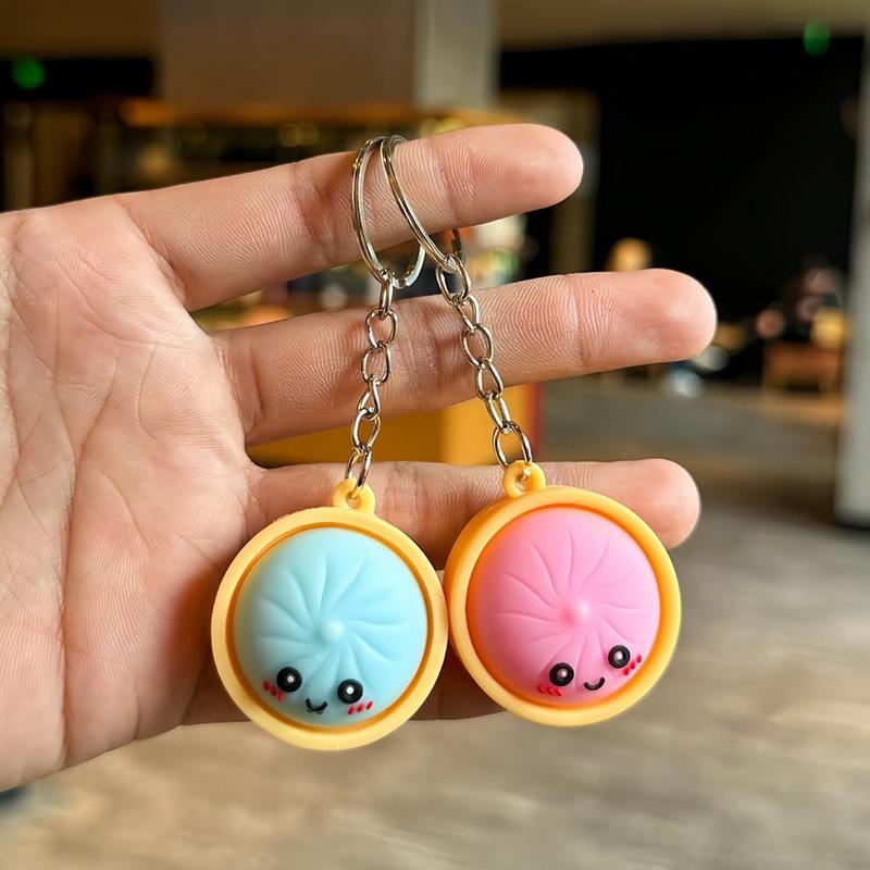 Glowing Dumpling Fidget Keychains