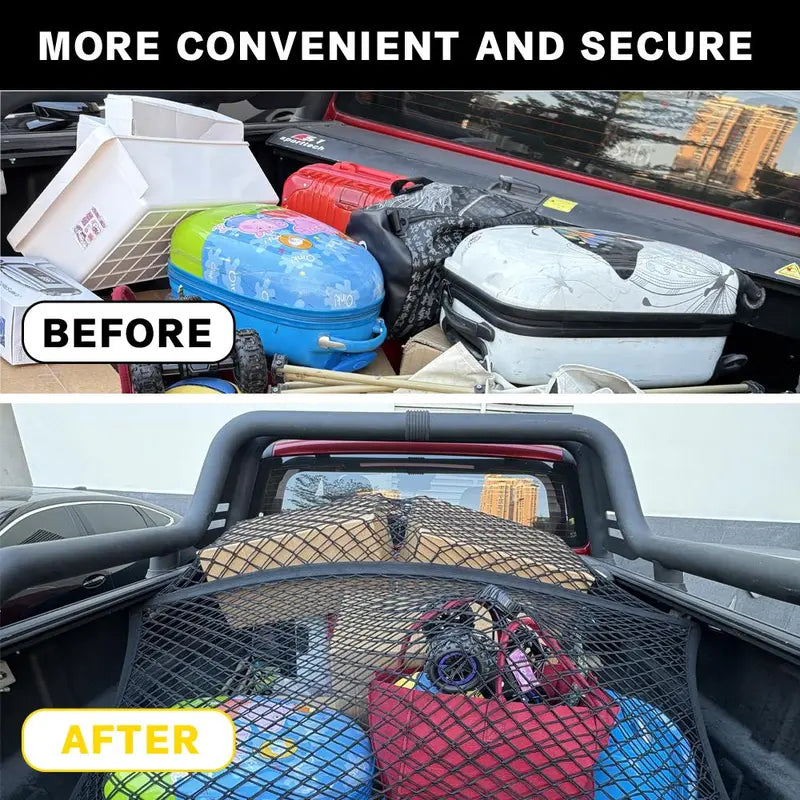 Heavy-Duty Elastic Truck Bed Cargo Net