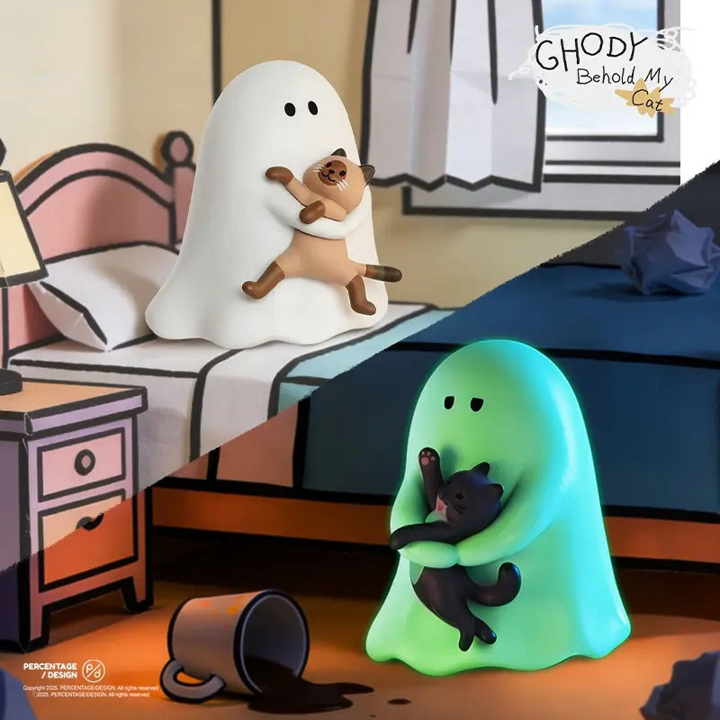 Cute Ghost & Cat Blind Box – Kawaii Collectible Figurine