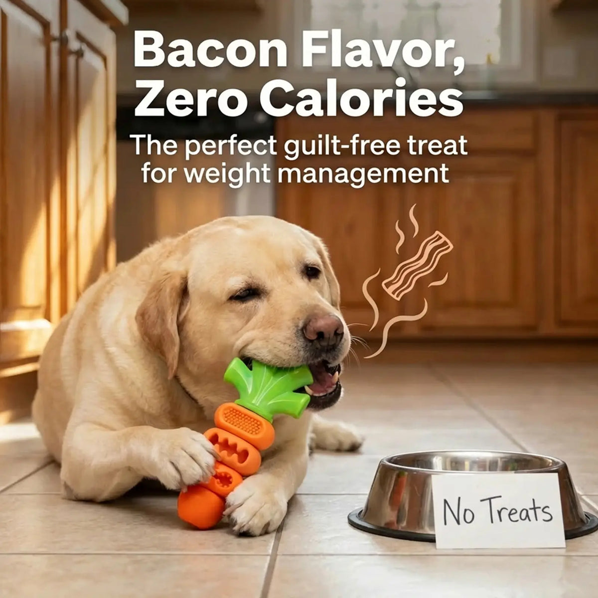 Carrot Dog Chew Toy – Durable Interactive Dental Toy