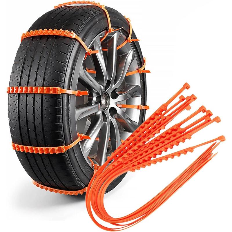 Reusable Emergency Snow Tire Traction Straps