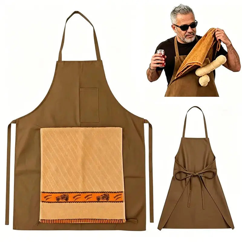 Funny Dad Apron with Hidden Surprisec