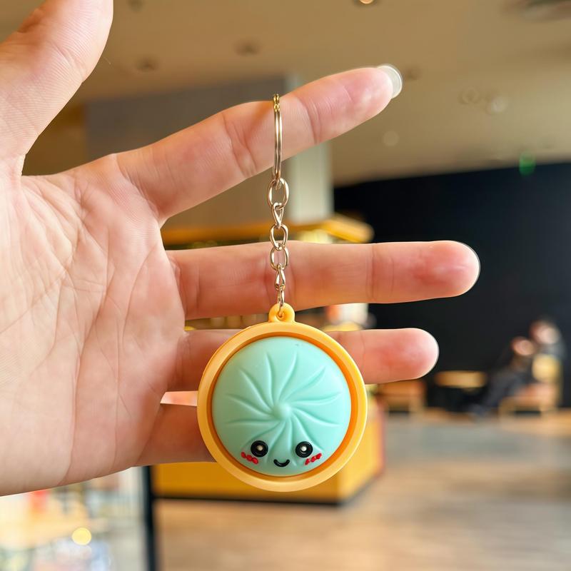 Glowing Dumpling Fidget Keychains