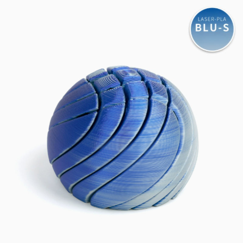 3D Printed Spiral Ball – Liquid Motion Desk Decor