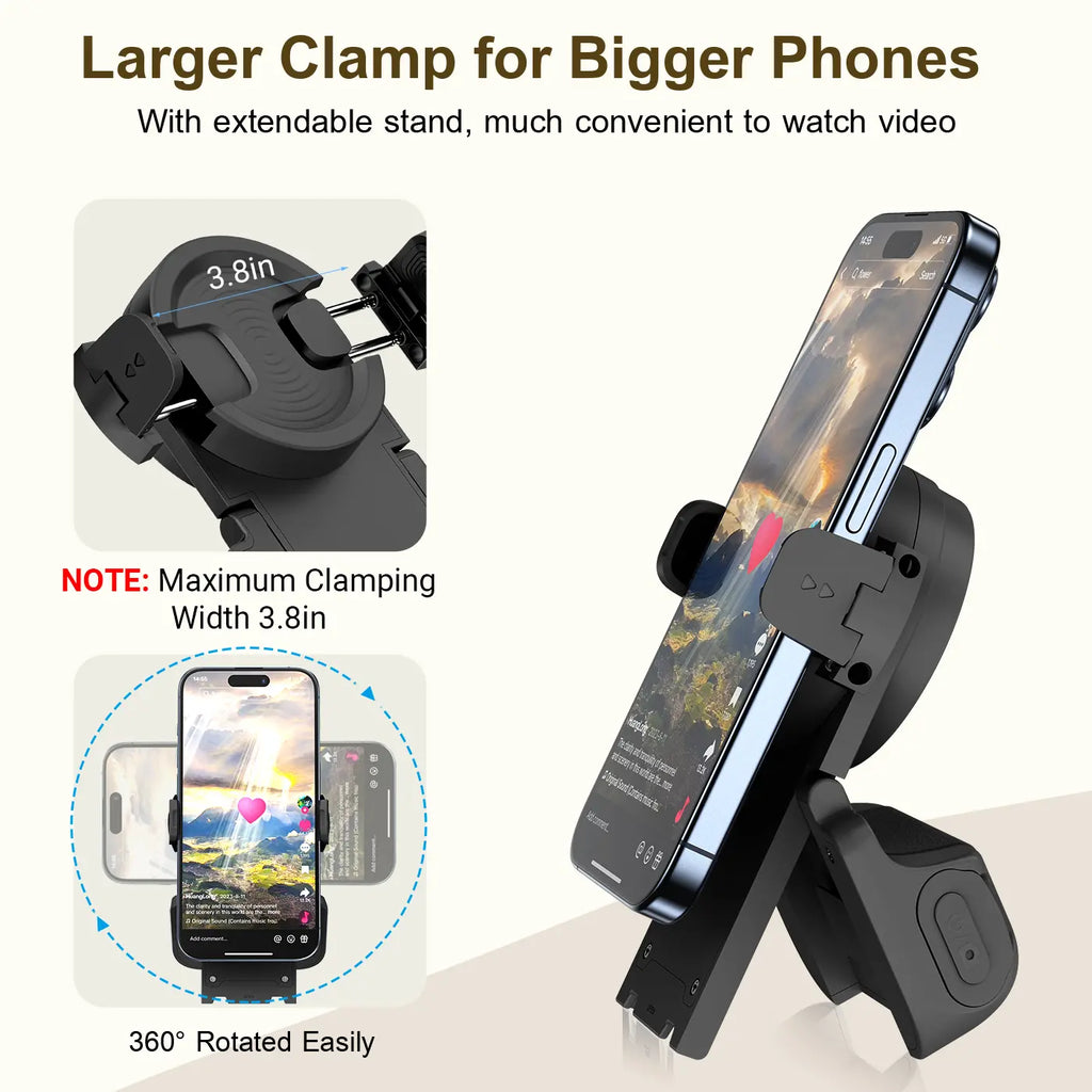 Wireless Phone Scroller Stand – Remote Page Turner & Camera Shutter