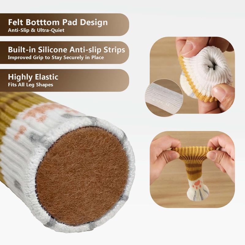 Knitted Chair Leg Socks – Anti-Scratch Floor Protectors