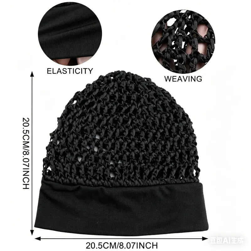 3-Pack Stretchy Wide-Edge Hair Bonnets for Sleeping