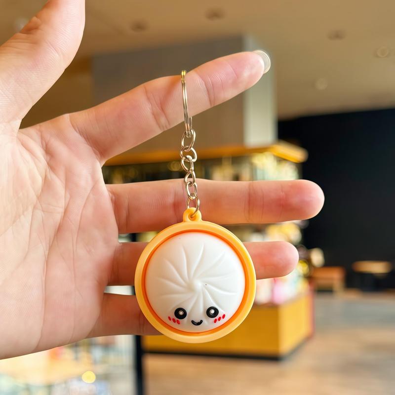 Glowing Dumpling Fidget Keychains