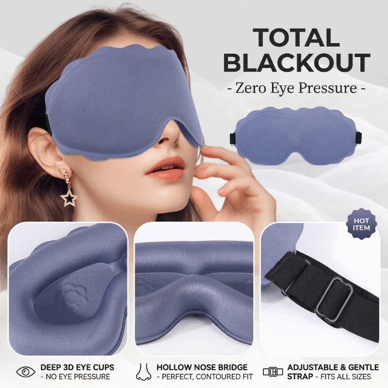 3D Contoured Blackout Sleep Mask
