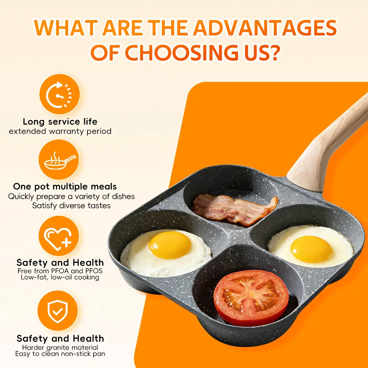4-Cup Nonstick Egg & Breakfast Frying Pan