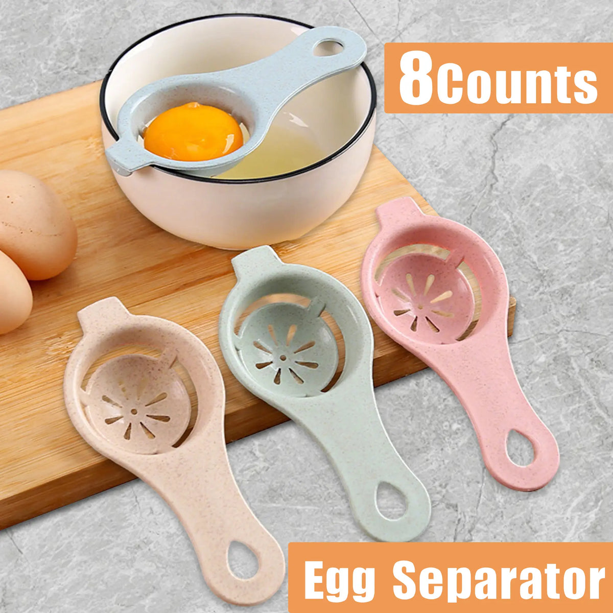 Egg Yolk Separator Set – Easy Egg White Filter